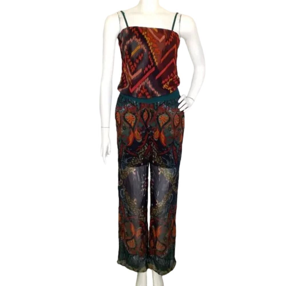 DESIGUAL Jumpsuit, XS, Fantasia Playsuit, Spag Straps, Stretch waist, Pockets